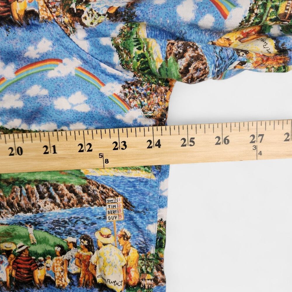 Vintage Reyn Spooner Shirt Mens XL Golf Event Print Button Up 90s Vintage Hawaii - Picture 7 of 10